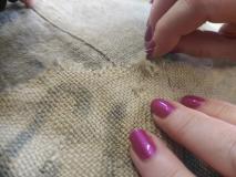 Work in Progress , handstitch 